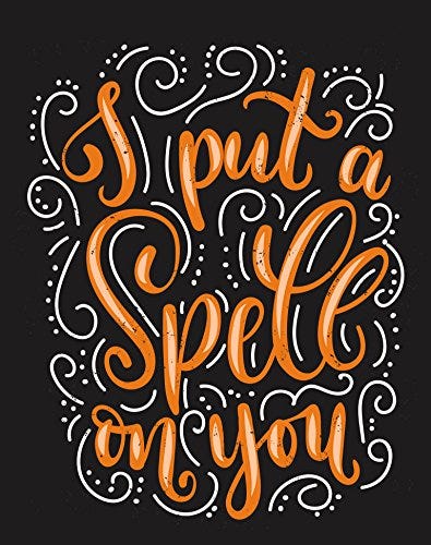 "I Put a Spell on You" Halloween Vinyl Decal Sticker 