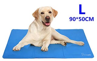 Pecute Dog Cooling Mat Large 90x50cm, Durable Pet Cool Mat Non-Toxic Gel Self Cooling Pad, Great for Dogs Cats in Hot Summer