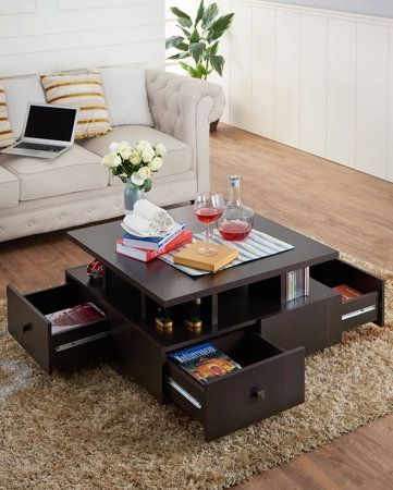 Oldin Tiered Square Top Coffee Table