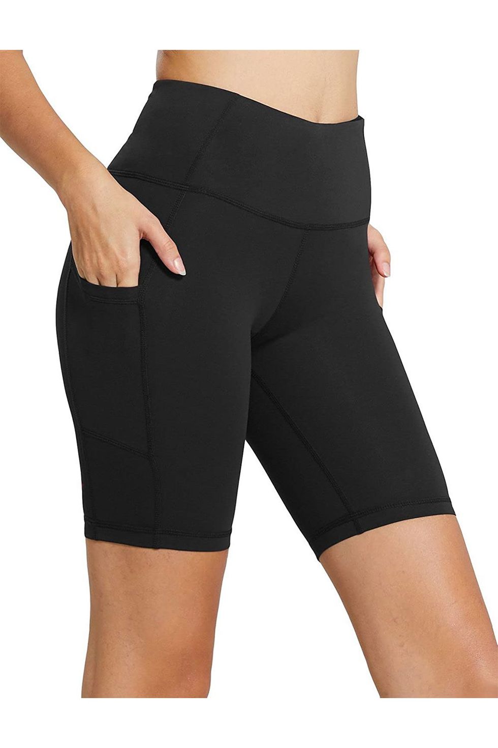 8" High Waist Compression Exercise Shorts