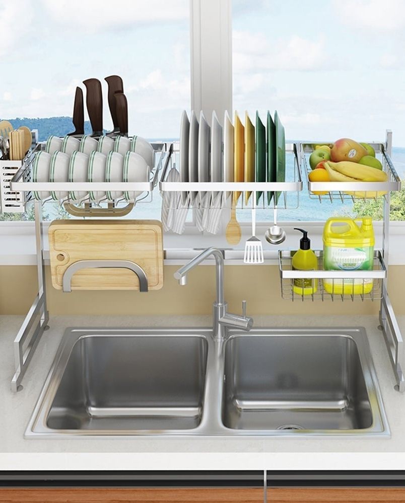 Over-Sink Dish Drying Rack