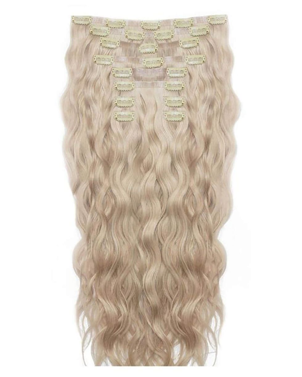 22 Inch Beach Wave Double Hair Extension Set (Various Shades)