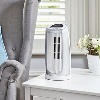 Mini Tower Fan, Oscillating with Timer & Optional Ioniser