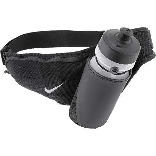 Nike Unisex's Large Bottle Belt 22oz, Black/White, One Size