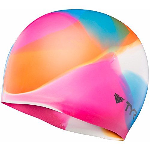 Kaleidoscope Multicolor Swim Cap
