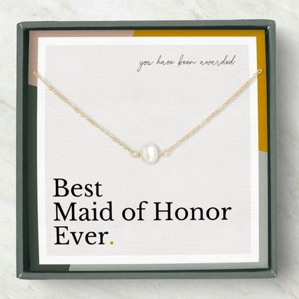 Maid of Honor Pearl Necklace