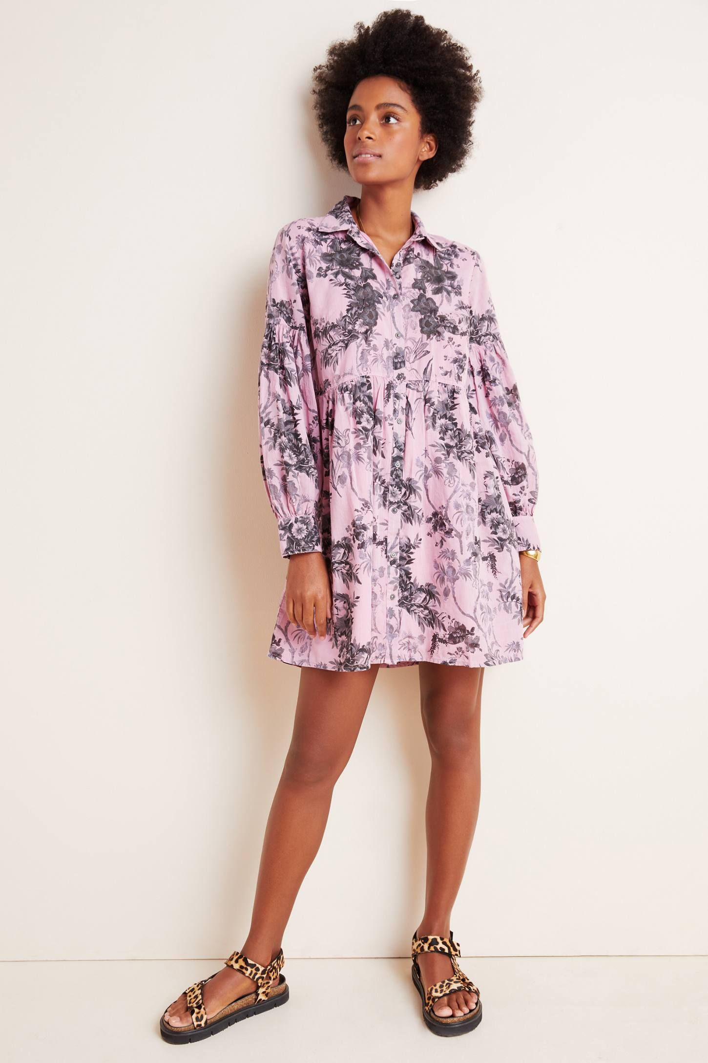 anthropologie shirt dress