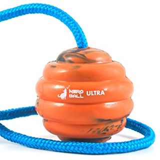 Nero Ball Ultra TM - balle de dressage pour chien avec corde - jouet d'exercice et de récompense pour chiens