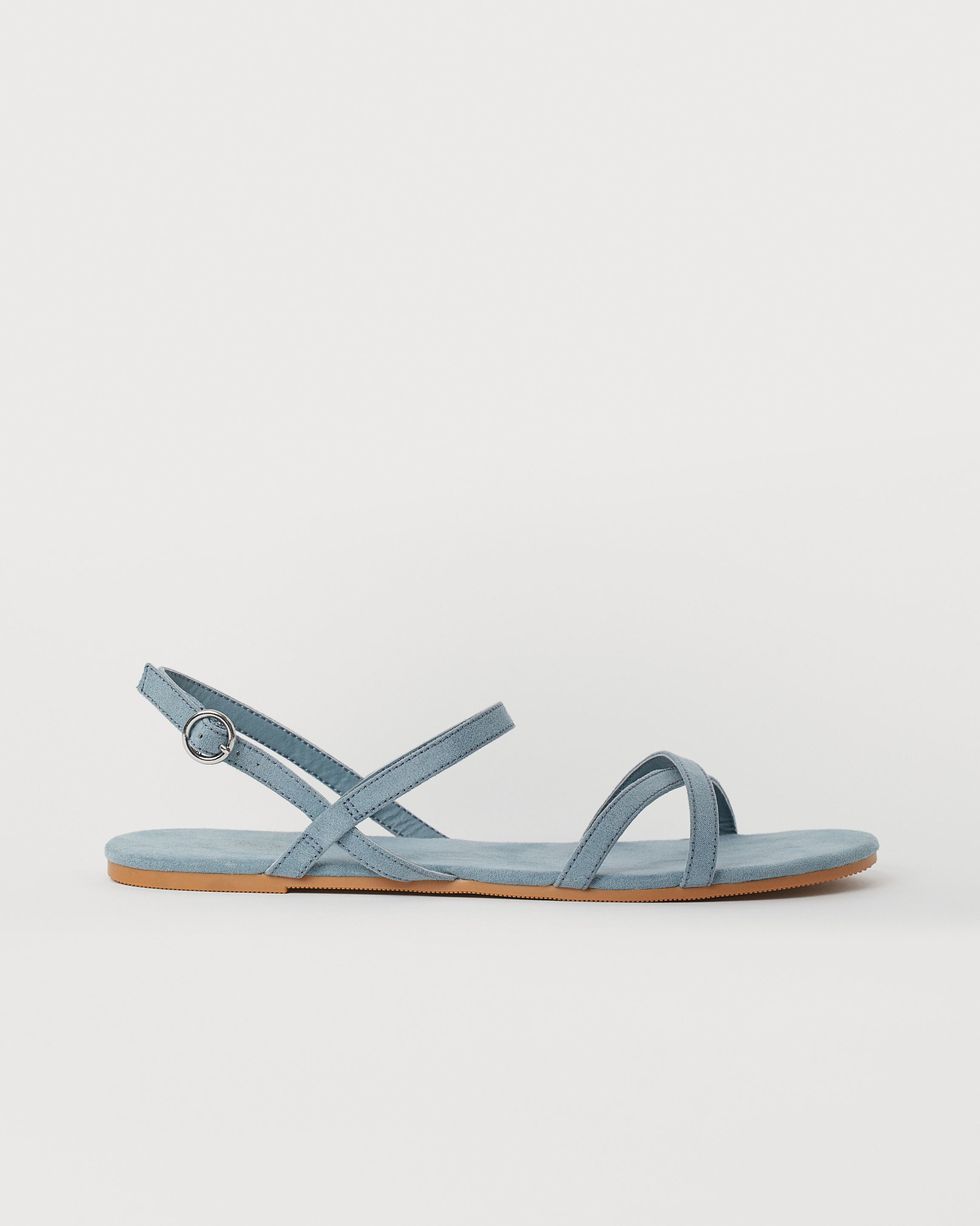 Pale blue sandals