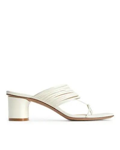 Strappy Slip-On Leather Sandals, £150