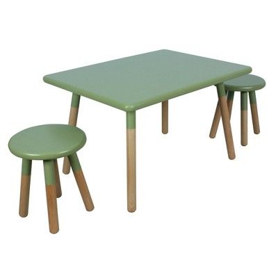 Kids Dipped Table and Stool Set