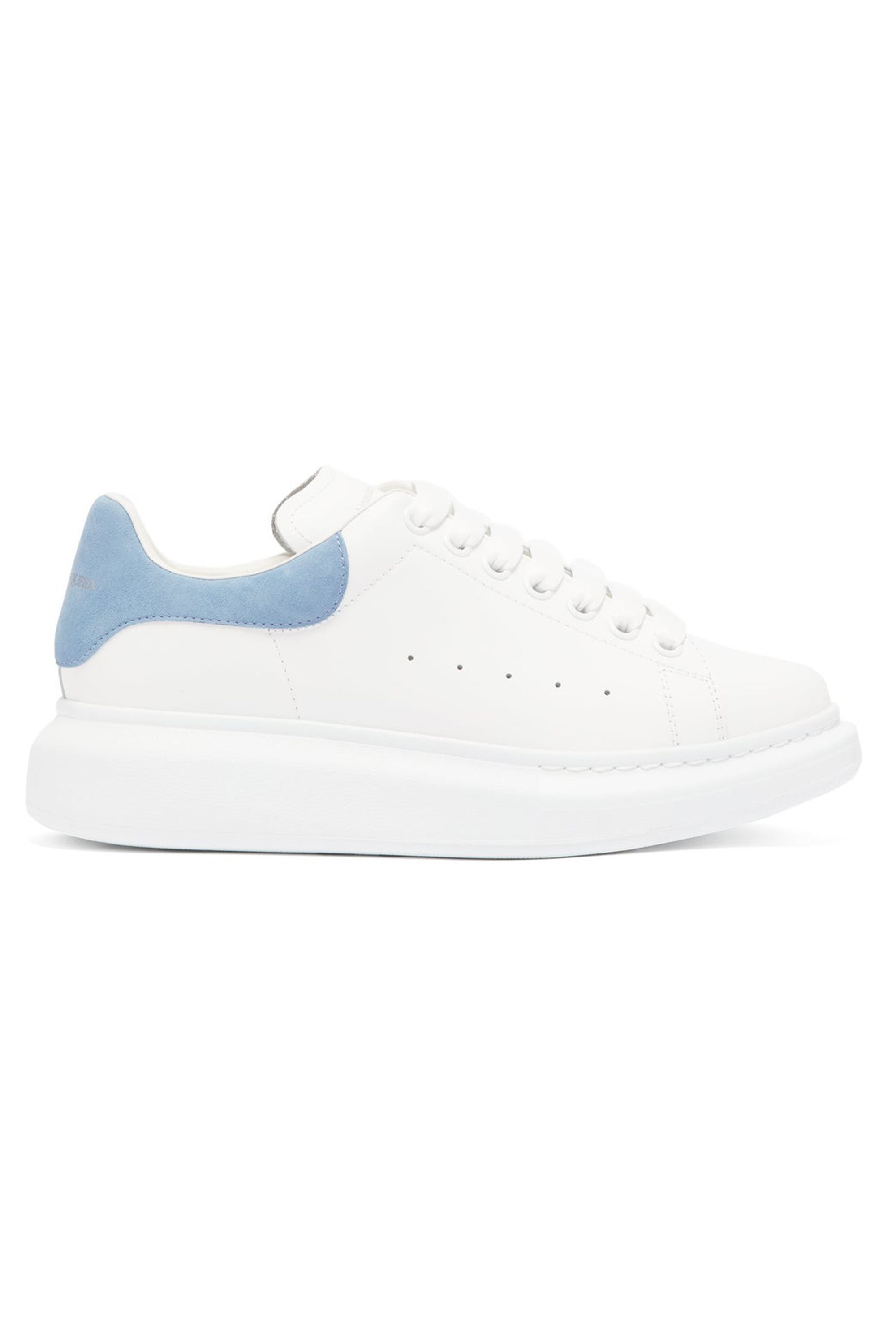 Raised-Sole Low-Top Leather Trainers
