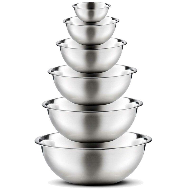 12 Best Mixing Bowls Of 2022 To Mix And Serve Food In   1593533701 Finedine6PieceStainlessSteelMixingBowlSet 