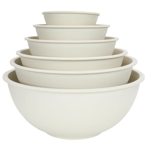Pioneer Woman ~ Six (6) Piece Melamine Bowl Set ~ Nesting Bowls