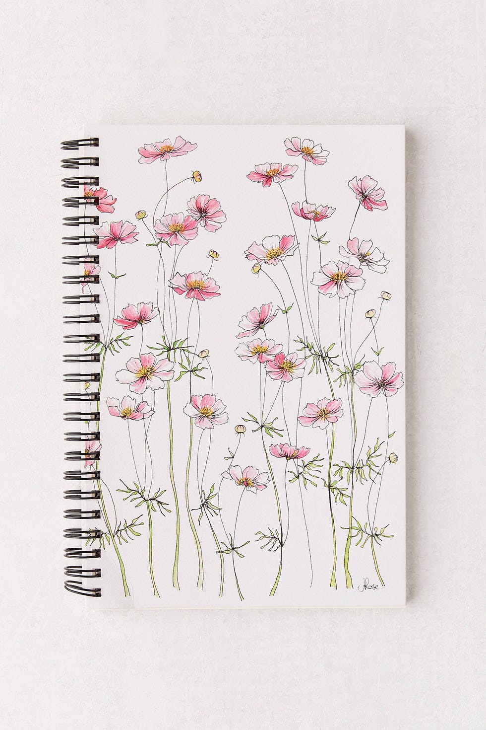 Jessica Hanselmann For Deny Pink Cosmos Notebook
