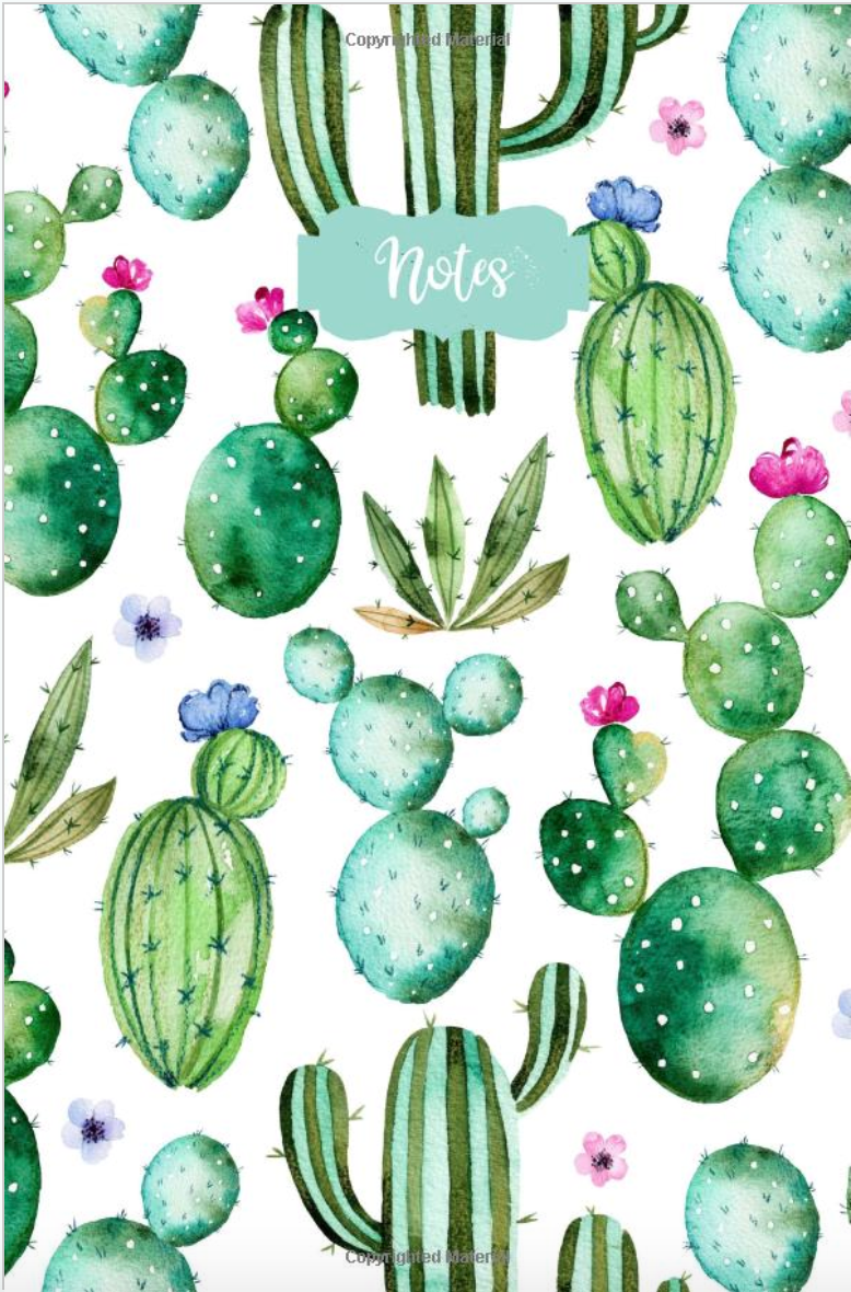 Flower Cactus Notebook