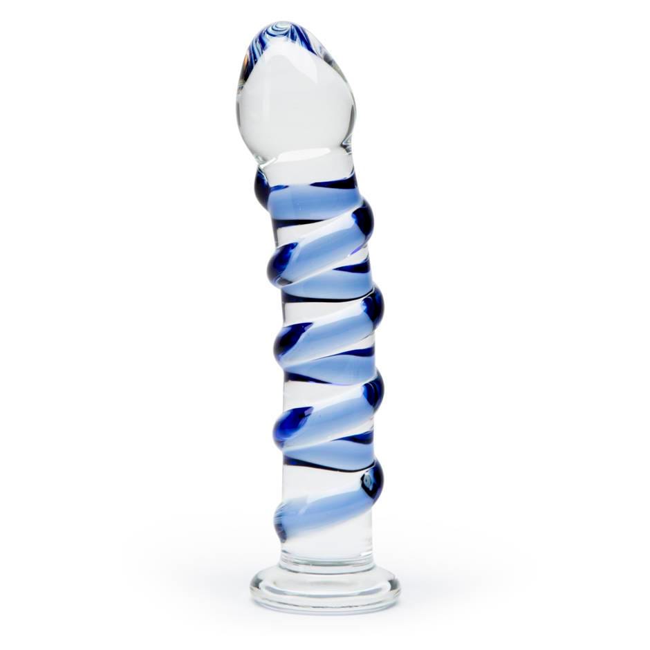 Spiral Glass Dildo 7 Inch