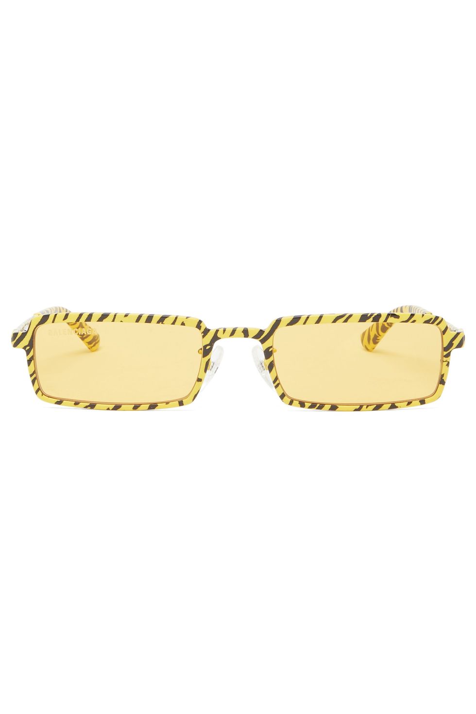 Rectangular Tiger-Print Sunglasses