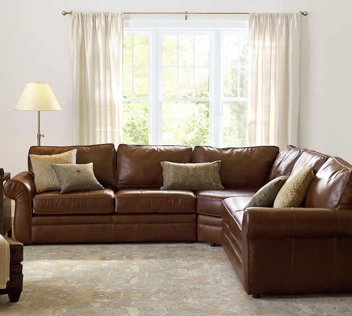 20 Leather Sofas That Are Equal Parts, Leather Sectional In Living Room
