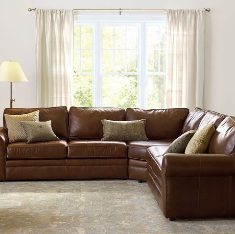 20 Leather Sofas That Are Equal Parts, Brown Leather Sofa Sectional