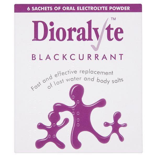 Dioralyte Dehydration and Diarrhoea Relief Blackcurrant x 6