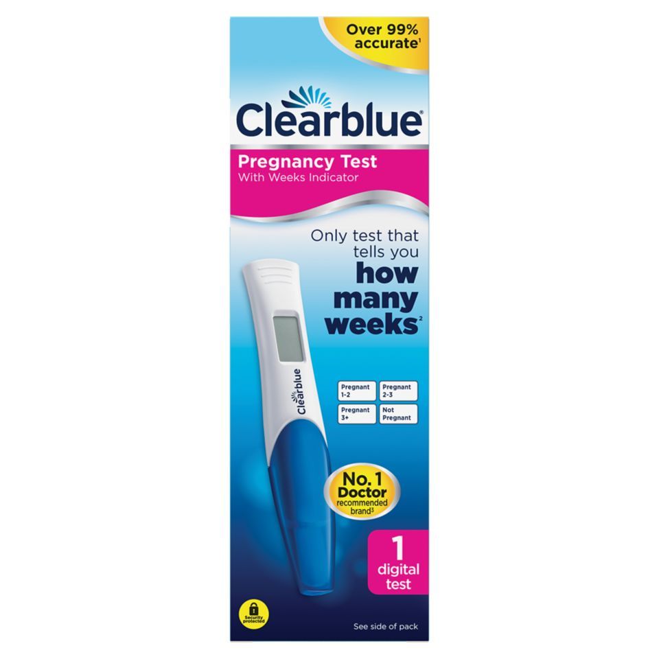 Clearblue Pregnancy Test With Weeks Indicator, Kit Of 1 Digital Test