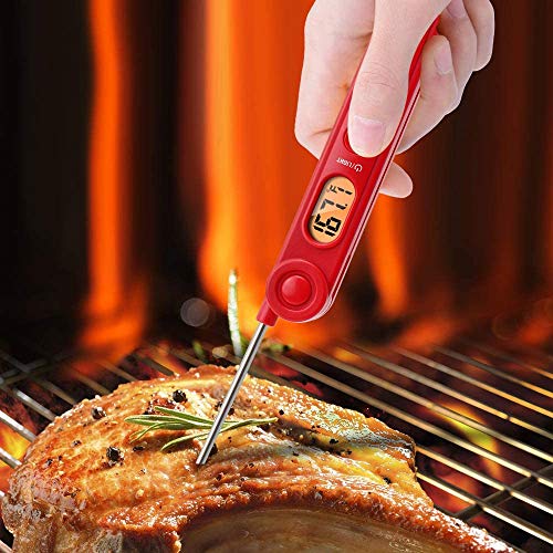 Digital Meat Thermometer, Cooking Thermometer, Kitchen Thermometer With Instant  Read, Long Probe And Lcd Display For Roasting, Baking, Bbq, Baking, Ba