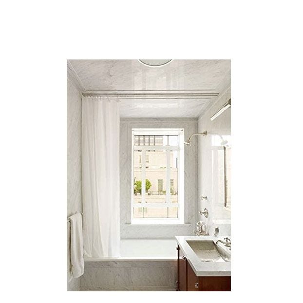 LiBa Mildew Resistant Antimicrobial Shower Liner 
