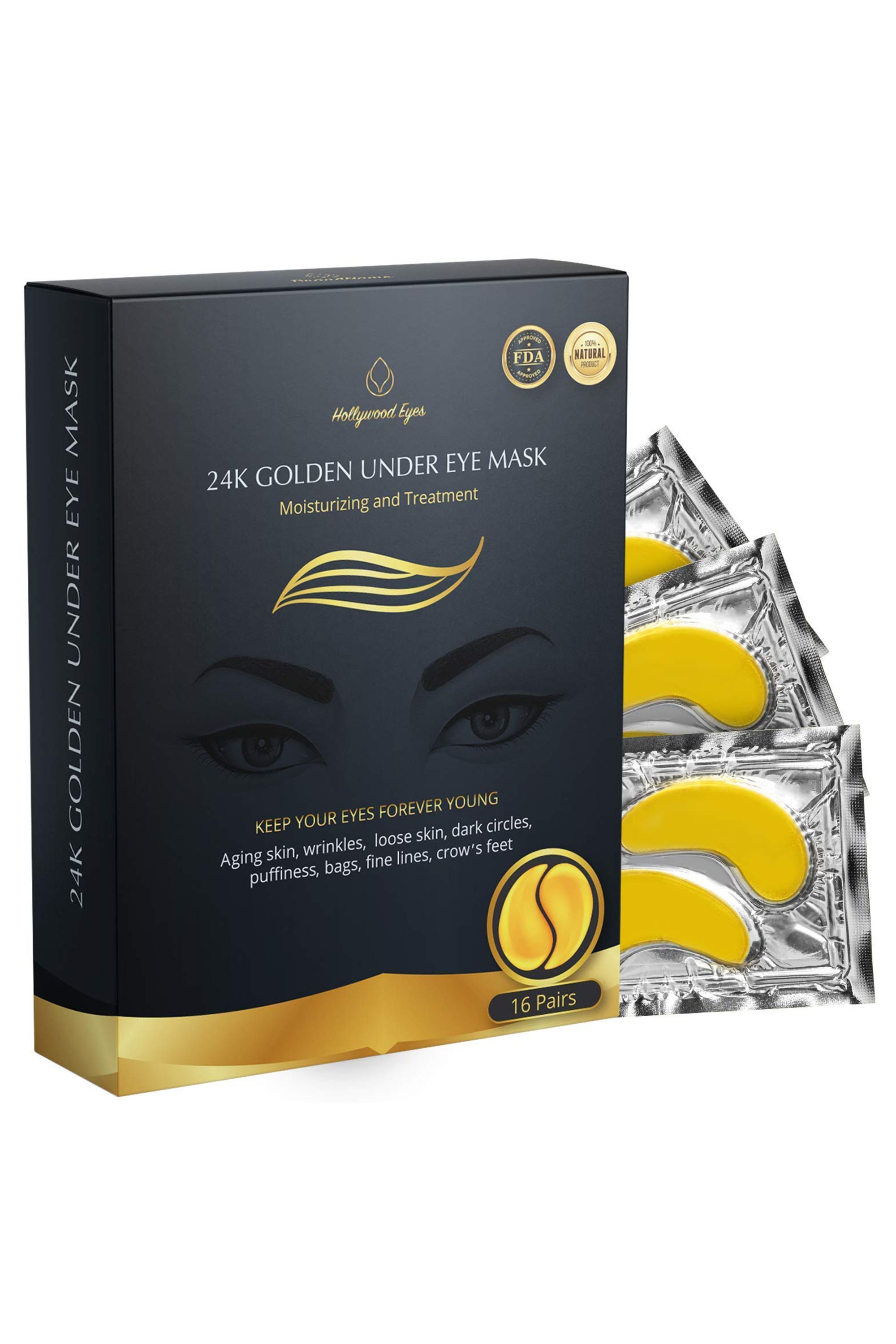 MARMIX Under Eye Patches Gold Eye Mask Eye Gel Pads With Collagen Treatment  for Reducing Dark