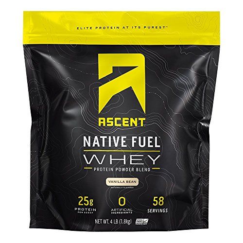 Ascent Native Fuel Whey Protein Powder, Vanilla Bean