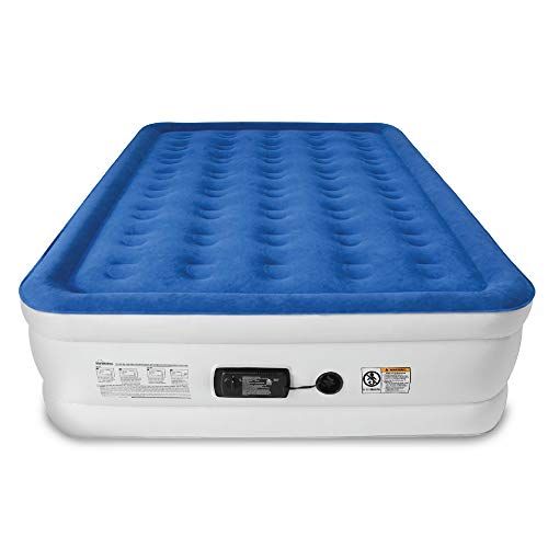 Double air Mattress with Built-in air Pump Portable air Mattress Bed 19 inch high Double air Bed-Queen Size