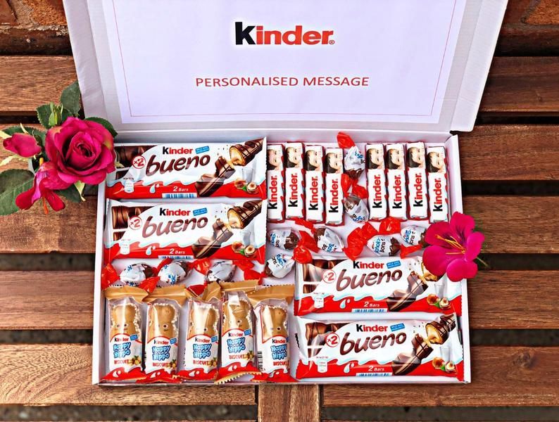 KINDER Mix Chocolate Sweet Hamper Selection Gift Present Birthday Specoial  Day