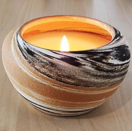 Multi-Color Ceramic Candle