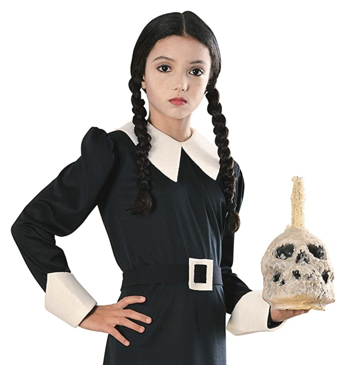 Halloween Wednesday Addams Scary Daughter Fancy Dress Up Costume Outfit Party 