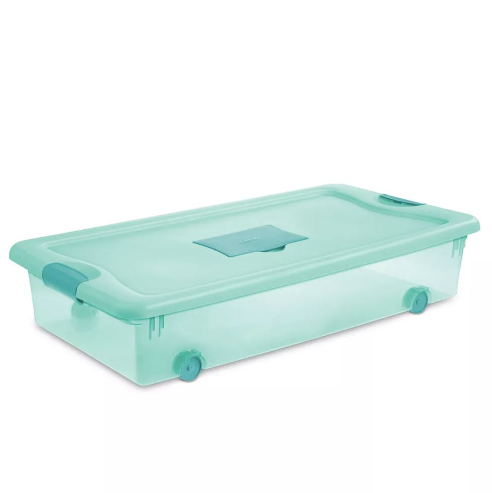 56 Quart Wheeled Storage Container With Lid