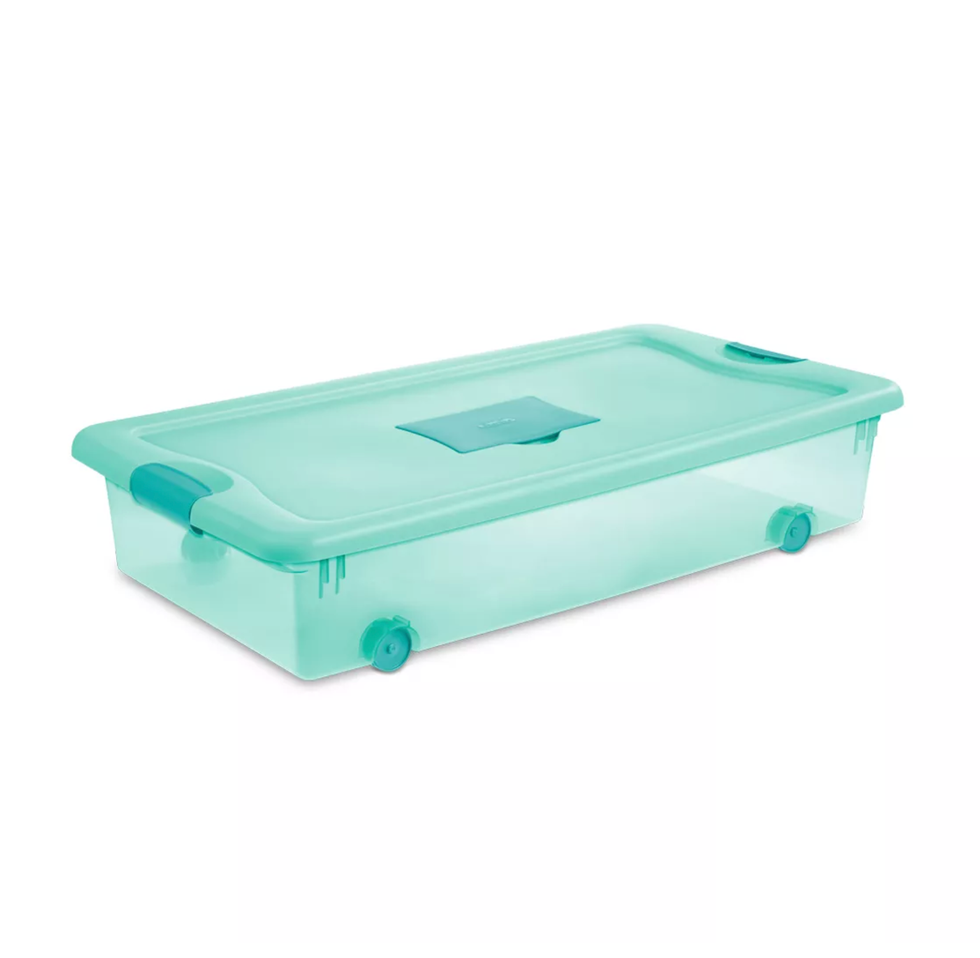 56 Quart Wheeled Storage Container With Lid