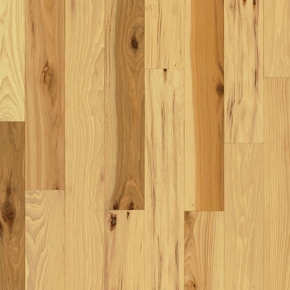 Bruce Plano Natural Hickory 3/4 in. Thick x 3-1/4 in. Wide x Random Length Solid Hardwood Flooring (22 sq. ft. / case) Bruce Plano Natural Hickory 3/4 in. Thick x 3-1/4 in. Wide x Random Length Solid Hardwood Flooring (22 sq. ft. / case)