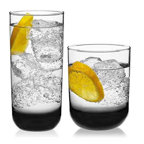 Polaris 16-Piece Tumbler and Rocks Glass Set