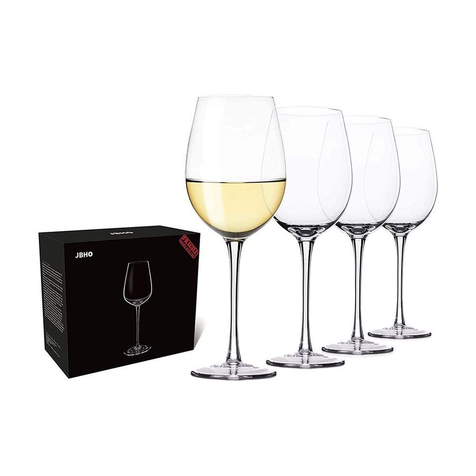 Hand Blown Italian Style Crystal Wine Glasses