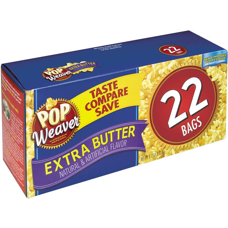 Pop Weaver Extra Butter Microwave Popcorn