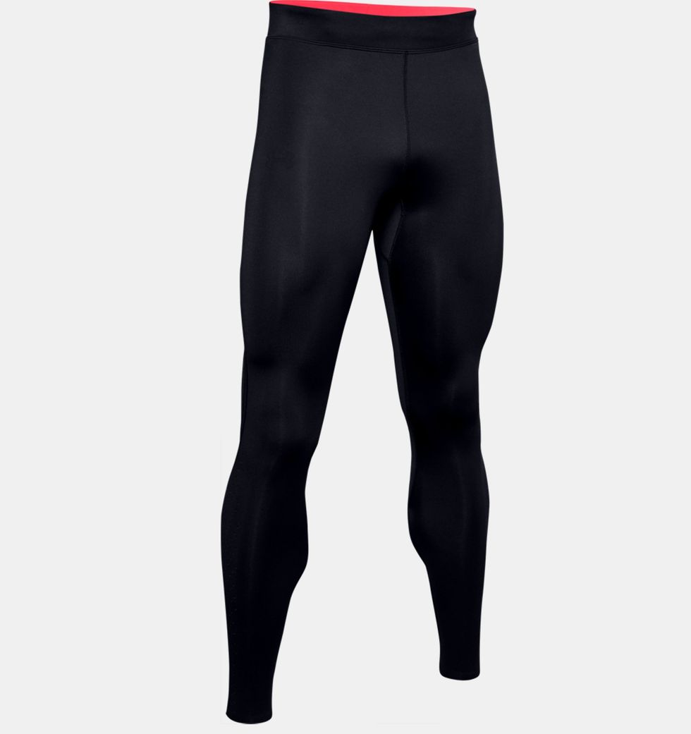 Under Armour UA Rush Sports Leggings for Men with Rush Technology, Light  Men's Running Tights with Compression Fit, Men Black, Black / / Black  (001), Small : : Fashion