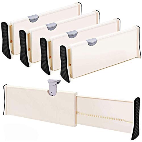 2PCS Drawer Dividers Organizers Adjustable Cabinet Storage Clothes