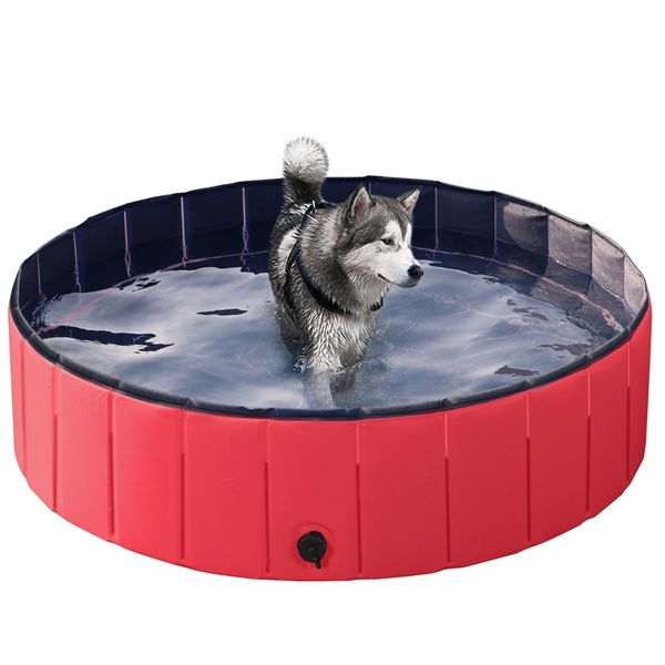 Foldable Pet Swimming Pool Wash Tub for Cats and Dogs