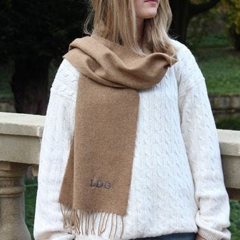 Personalised Lambswool Scarf