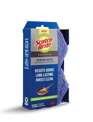 Scotch-Brite® Advanced Scrub Dots Non-Scratch Scrubbers