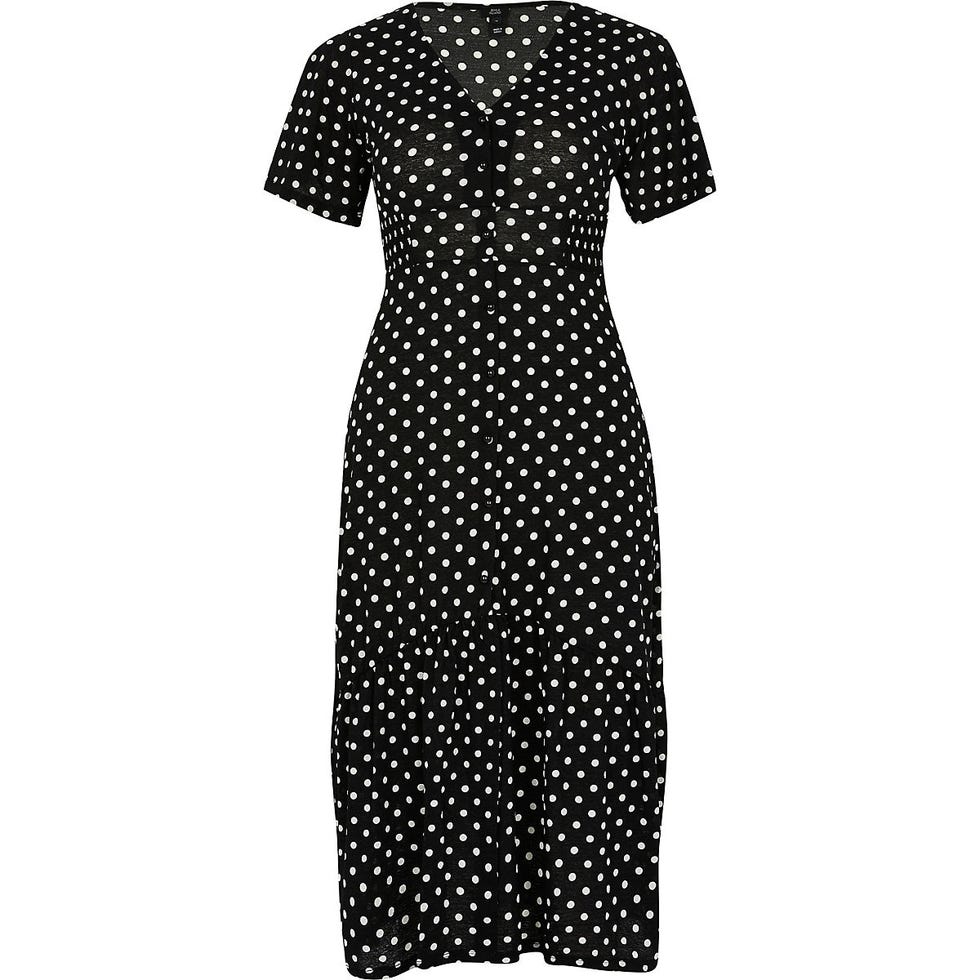 Black Short Sleeve Midi Dress £39