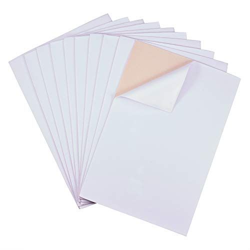 Adhesive White Felt Sheets 