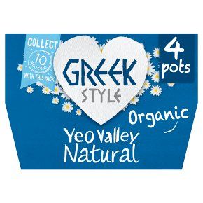 Yeo Valley Greek Style Natural Yogurt4x120g