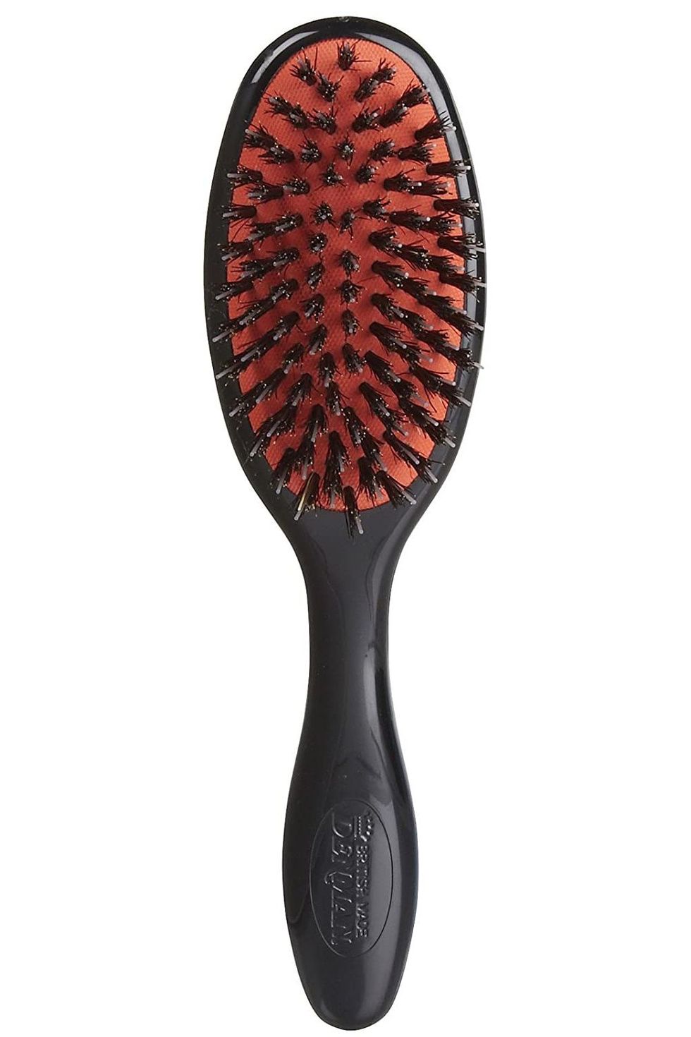 Denman D81S Small Hair Brush with Soft Nylon Quill Boar Bristles