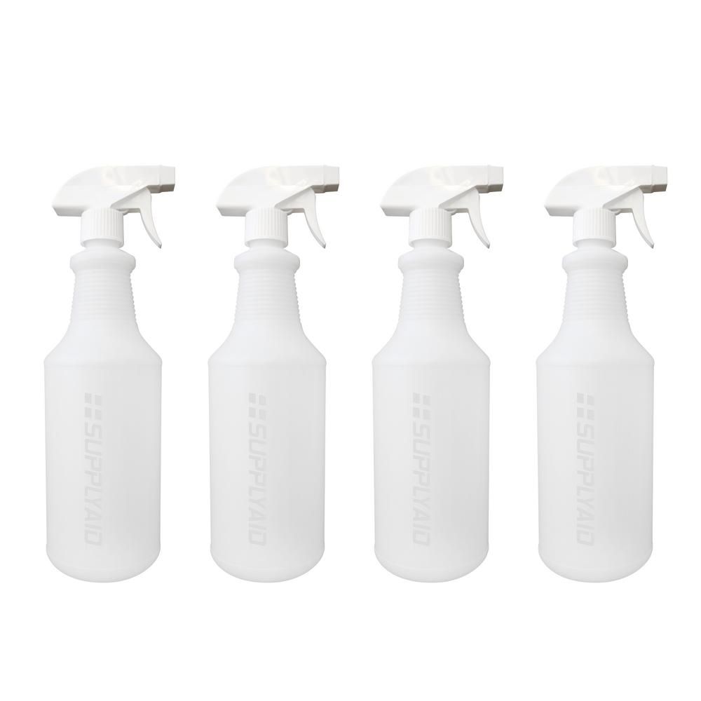 32 oz. All-Purpose Leak-Proof Plastic Spray Bottles 